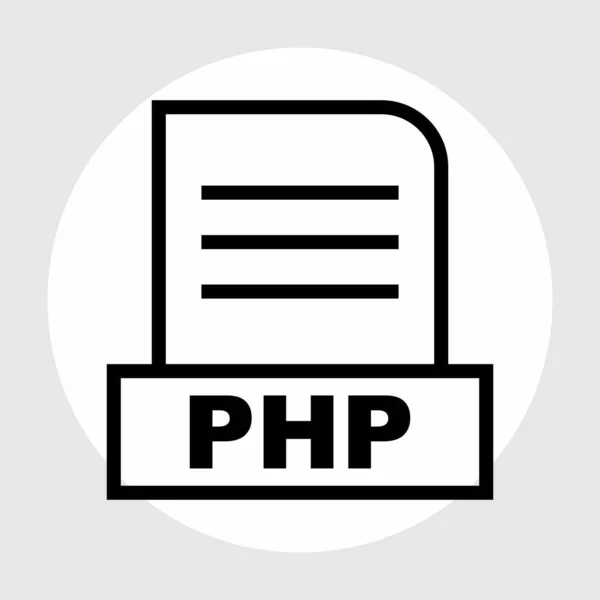 Изолированный Php Файл Абстрактном Фоне — стоковое фото