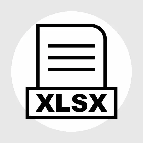 Xlsx 파일을 추상적 배경에 — 스톡 사진