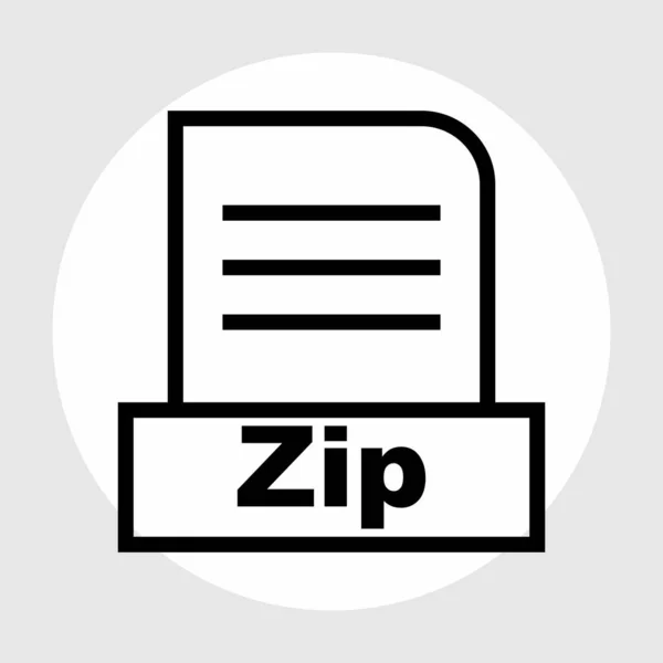Arquivo Zip Isolado Fundo Abstrato — Fotografia de Stock