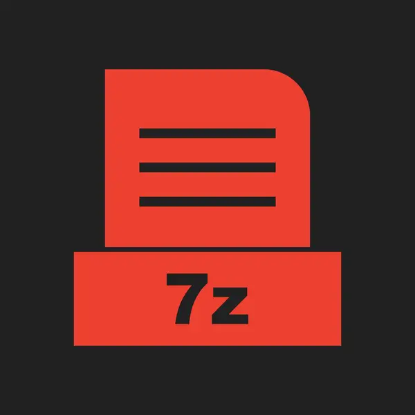 抽象背景下分离的7Z文件 — 图库照片