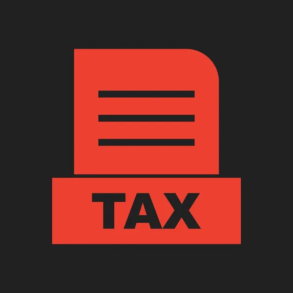 File Tax Isolato Sfondo Astratto — Foto Stock