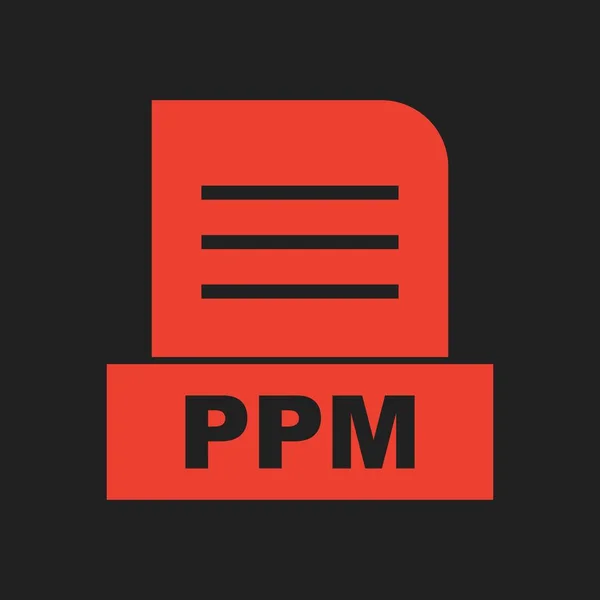 Ppm Datei Isoliert Auf Abstraktem Hintergrund — Stockfoto
