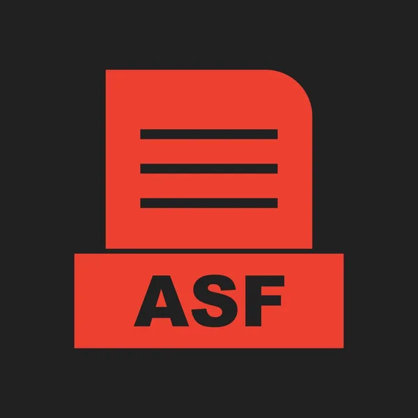 Asf File Isolated Abstract Background — Stock Photo, Image