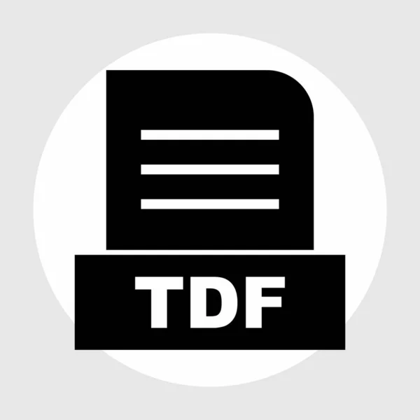 Archivo Tdf Aislado Sobre Fondo Abstracto — Foto de Stock