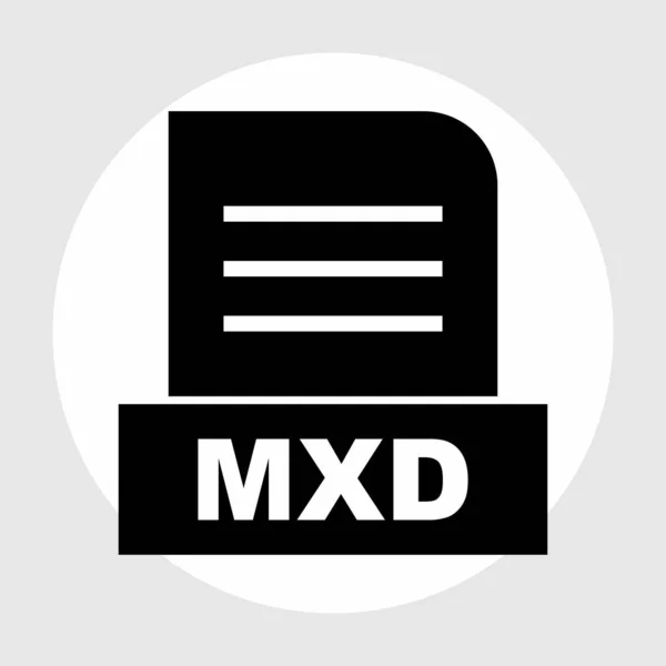 Mxd Datei Isoliert Auf Abstraktem Hintergrund — Stockfoto