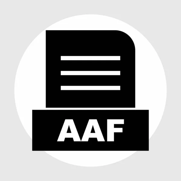 Aaf Datei Isoliert Auf Abstraktem Hintergrund — Stockfoto