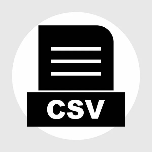 Csv Datei Auf Abstraktem Hintergrund Isoliert — Stockfoto