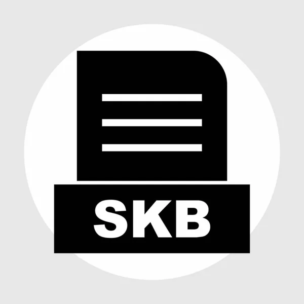 Skb Datei Auf Abstraktem Hintergrund Isoliert — Stockfoto