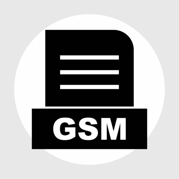 Gsm Datei Isoliert Auf Abstraktem Hintergrund — Stockfoto