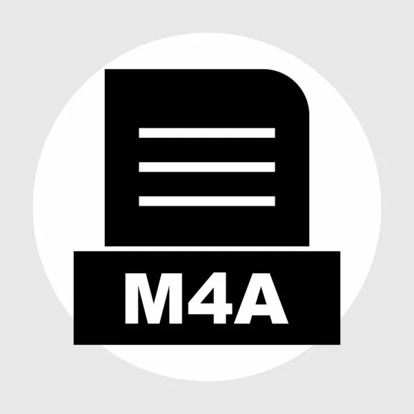 Plik M4A Izolowany Abstrakcyjnym Tle — Zdjęcie stockowe