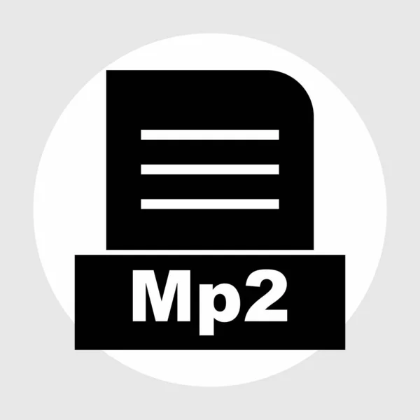 Mp2 Αρχείο Απομονώθηκε Αφηρημένο Φόντο — Φωτογραφία Αρχείου