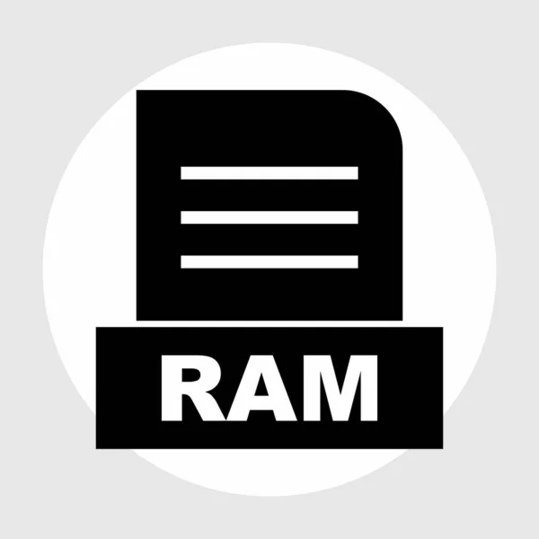 Ramファイル抽象的な背景に隔離 — ストック写真
