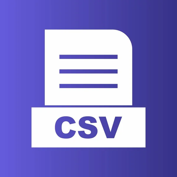 File Csv Isolato Sfondo Astratto — Foto Stock