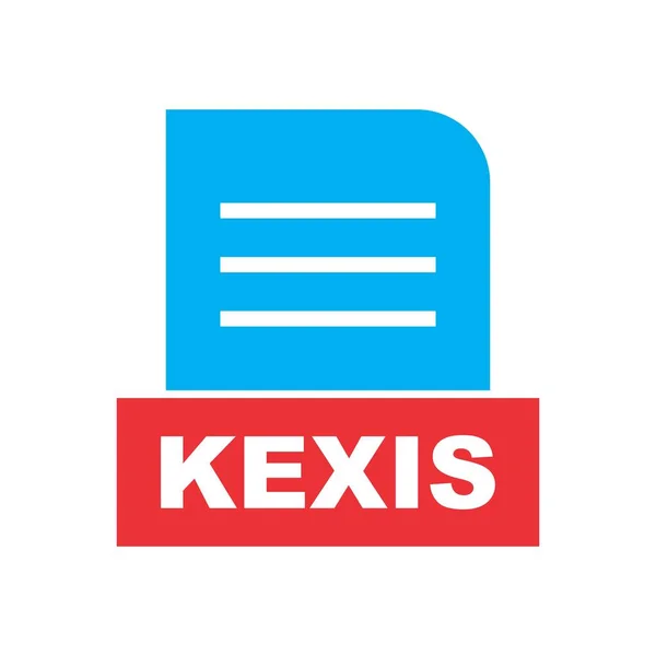 Kexisファイルを抽象的な背景に分離 — ストック写真