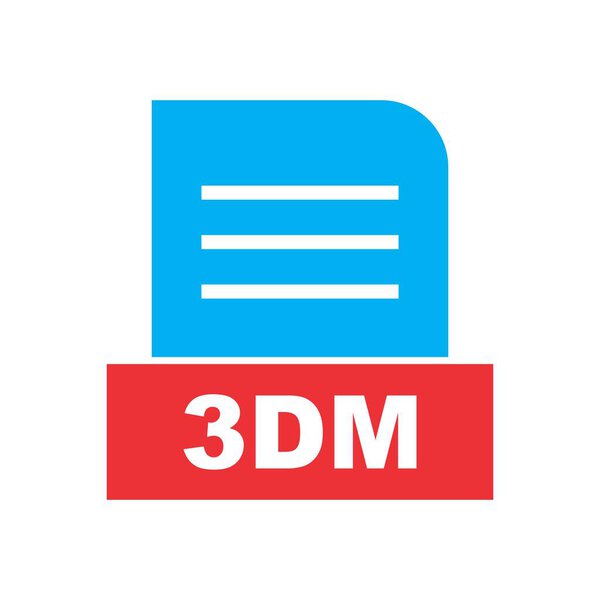 3DM file Isolated On Abstract Background