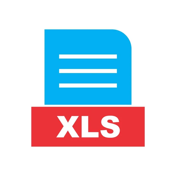 Xls Datei Isoliert Auf Abstraktem Hintergrund — Stockfoto