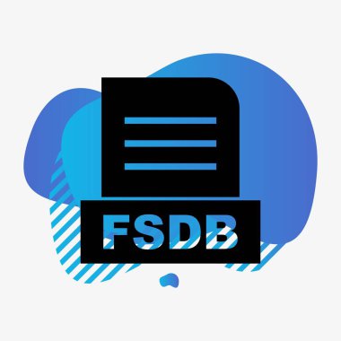 FSDB dosyası soyut arkaplanda izole edildi