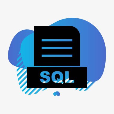 SQL dosyası soyut arkaplanda izole edildi