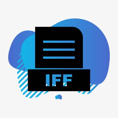 IFF dosyası soyut arkaplanda izole edildi 