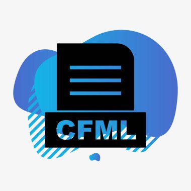 CFML dosyası soyut Arkaplanda izole edildi
