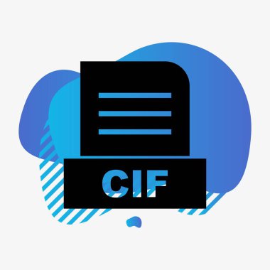 CIF dosyası soyut arkaplanda izole edildi