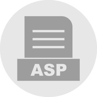 ASP dosyası soyut arkaplanda izole edildi