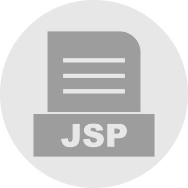 JSP dosyası soyut Arkaplanda izole edildi 