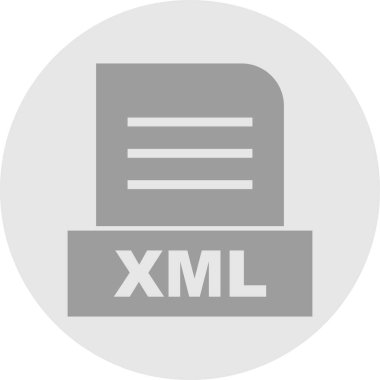 XML dosyası soyut Arkaplanda izole edildi