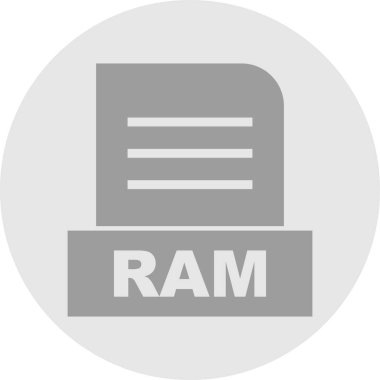 Soyut Arkaplanda RAM dosyası izole edildi