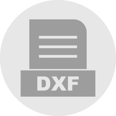 DXF dosyası soyut arkaplanda izole edildi