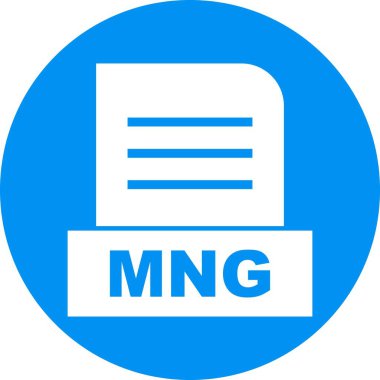 MNG dosyası soyut arkaplanda izole edildi