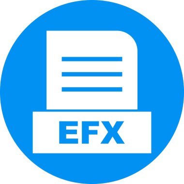 EFX dosyası soyut Arkaplanda izole edildi