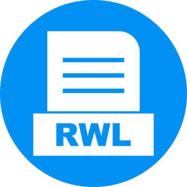 RWL dosyası soyut arkaplanda izole edildi