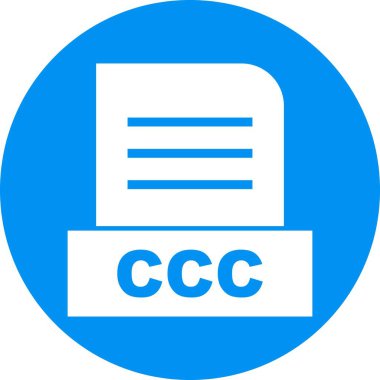 CCC dosyası soyut arkaplanda izole edildi