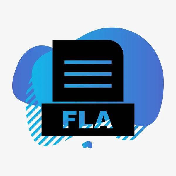 Fla File Isolated Abstract Background — Stock Photo, Image