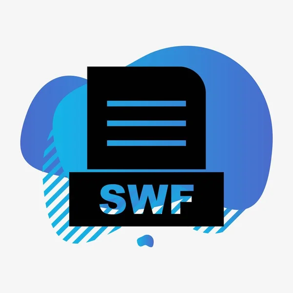 Fichier Swf Isolé Sur Fond Abstrait — Photo