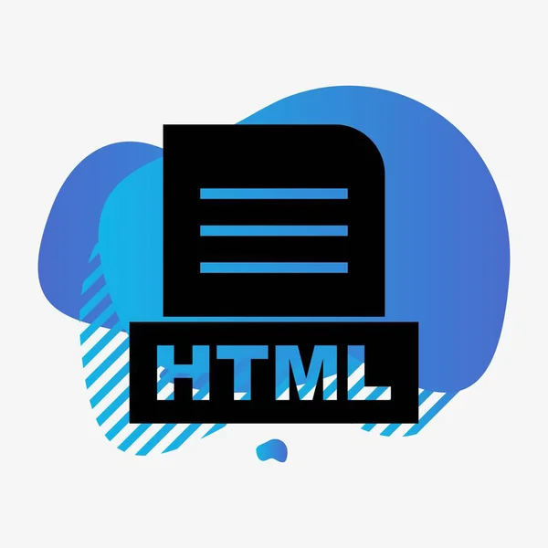 Αρχείο Html Απομονωμένο Αφηρημένο Φόντο — Φωτογραφία Αρχείου