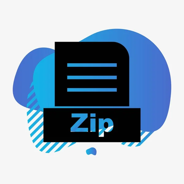 Archivo Zip Aislado Fondo Abstracto — Foto de Stock