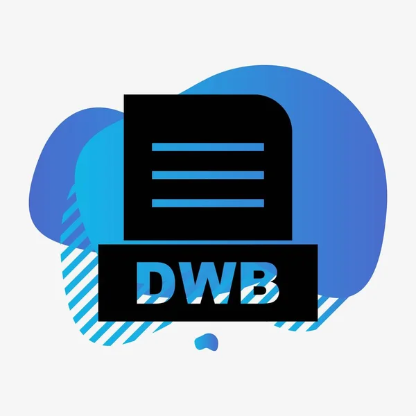 DWB dosyası soyut arkaplanda izole edildi