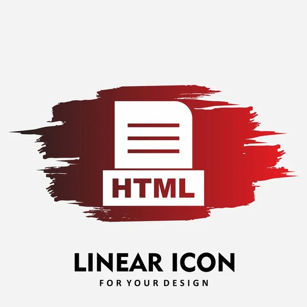 Html Файл Ізольовано Абстрактному Тлі — стокове фото