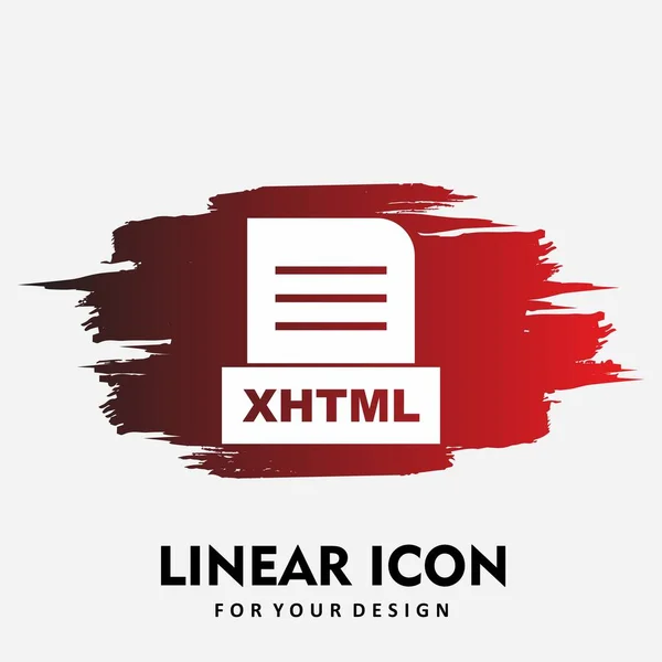 Файл Xhtml Ізольовано Абстрактному Тлі — стокове фото