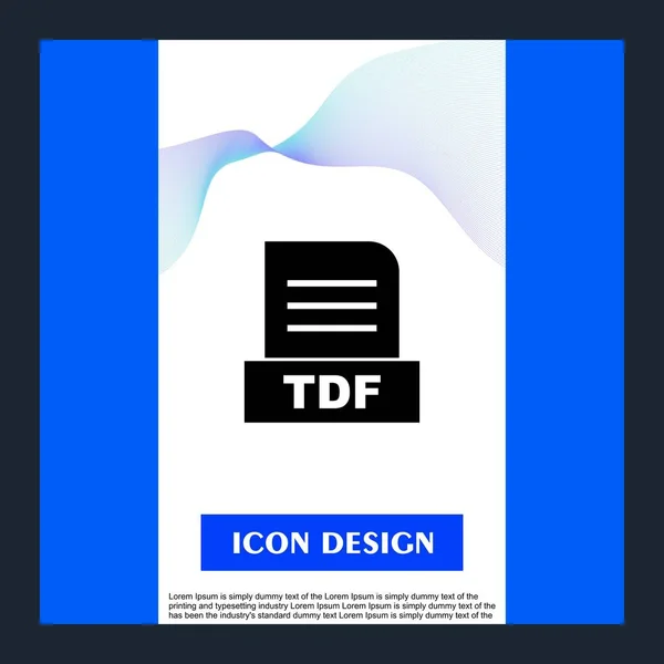 Tdf File Isolated Abstract Background — Stock Photo, Image
