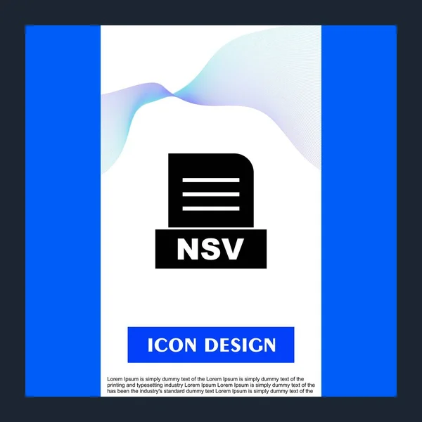 Nsvファイルが抽象的な背景に隔離される — ストック写真