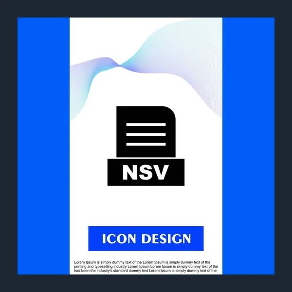 Nsv Bestand Geïsoleerd Abstracte Achtergrond — Stockfoto