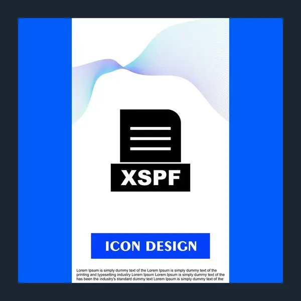 Fichier Xspf Isolé Sur Fond Abstrait — Photo