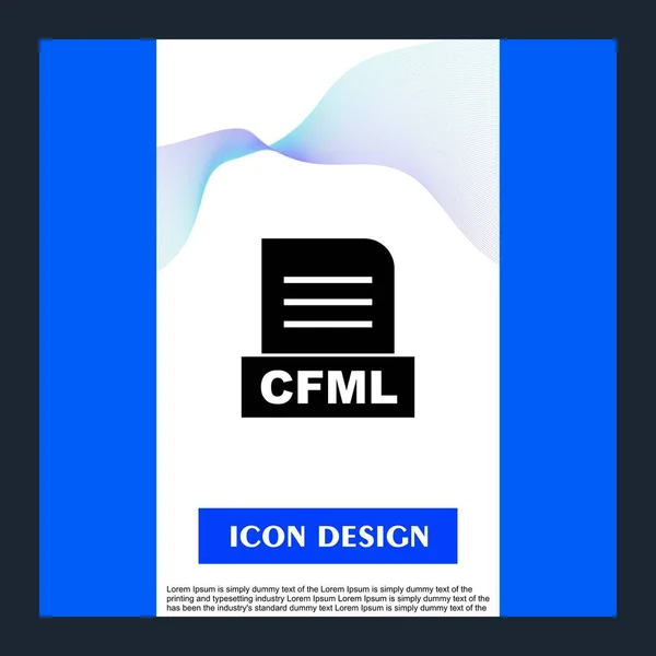 Cfml File Isolated Abstract Background — Stock Photo, Image