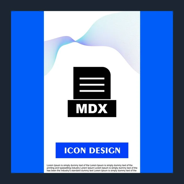 Soubor Mdx Izolovaný Abstraktním Pozadí — Stock fotografie