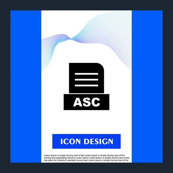 Asc Bestand Geïsoleerd Abstracte Achtergrond — Stockfoto