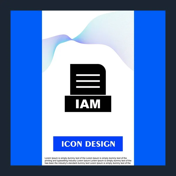文摘背景下独立的Iam文件 — 图库照片