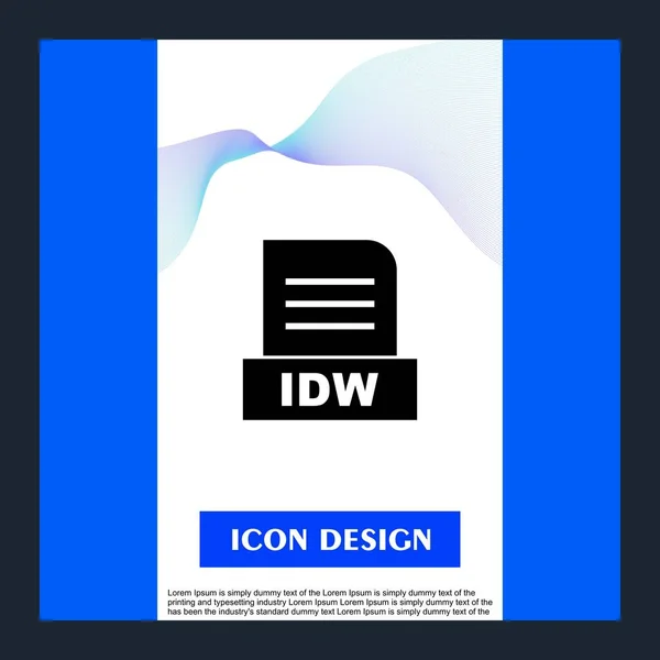 Idw File Isolated Abstract Background — Stock Photo, Image